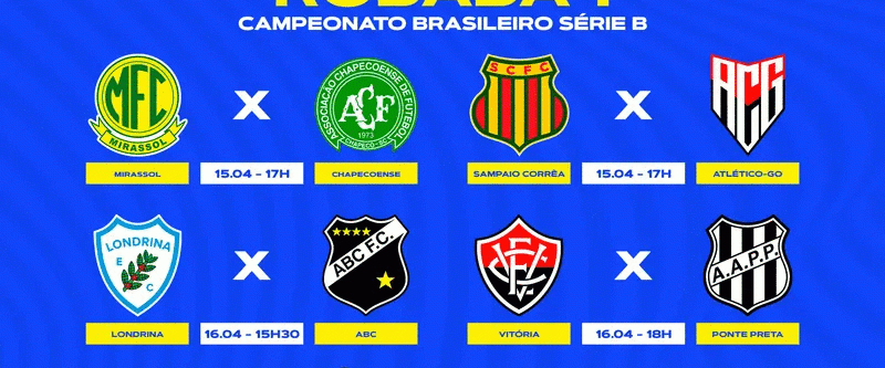 Brasileirão - Série B - Já vai se ligando nos jogos da rodada que amanhã  começa mais uma, torcedor! Tá confiante nos três pontos? 👀