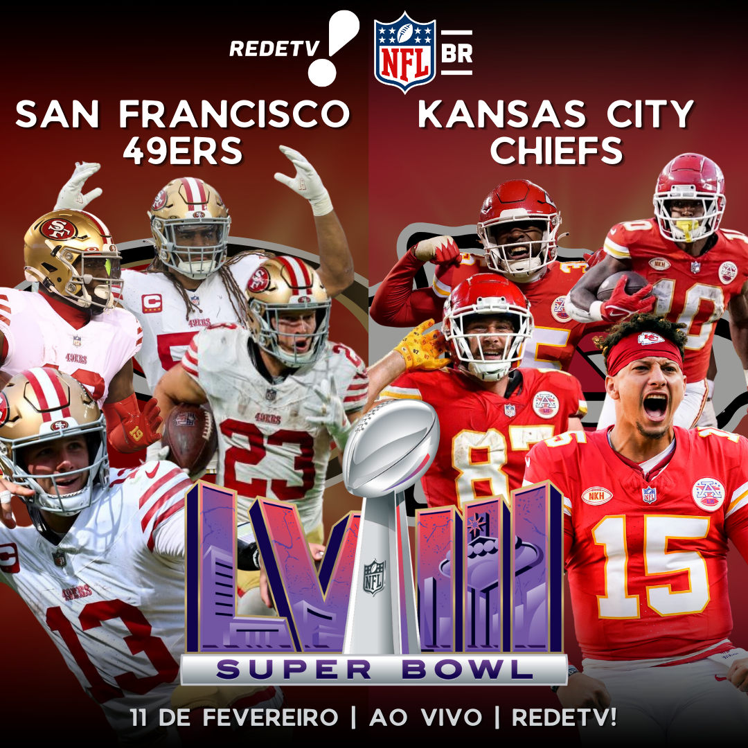 É hoje! 49ers e Chiefs entram emCampo para o Super Bowl LVIII 